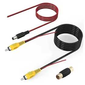 Rf0a0201a-ca Rfadapter 20ft Rca Male To Car Reverse Camera Cable With Detection Trigger Wire For