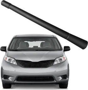 Roofox 313054133199 7 Inch Antenna Replacement Mast For Toyota Sienna 2003-2014 Black