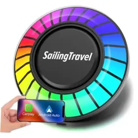 Sailingtravel 732133412671 7 Colors Of Light-wireless Carplay/android Auto Adapter Carplay&android
