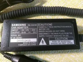 Dvdl1200 Samsung -ca100 Original Car Charger Pa-ca100 Dvdl100 Dvdl200 Dvdl300 Dvdl3 #2