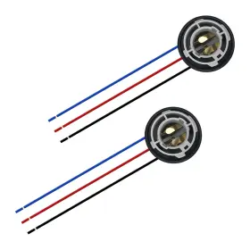 Samwingeardpczdx01 Samwingear 2pcs 1157 Bulb Socket 2357 Brake Light Turn Signal Holder Rear T