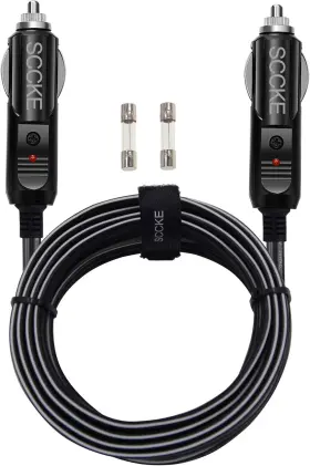 Sccke00142 Sccke 445020192152 Heavy-duty 20a 10ft / 3.05m 14 Awg Male To Plug Cigarette Lighter Charger C