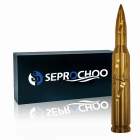 Seprochoo 735099360550 Car Truck Bullet Antenna 50 Cal 5.5inch Gold Seprochoo 735099360550 Car Truck Bullet Antenna 50 Cal 5.5inch Gold