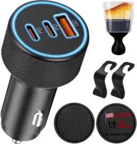 Shenzhen Jimige Electronics Co. Ltd 735167694853 142.5w Car Charger Super Fast Charging Cigarette Lighter Usb Phone Accessories