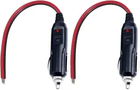 Shenzhen Sparking Technology Co Ltd 445011528564 2 Pack 12v 12volt Replacement Cigarette Lighter Male Plug With Leads - Car Ada