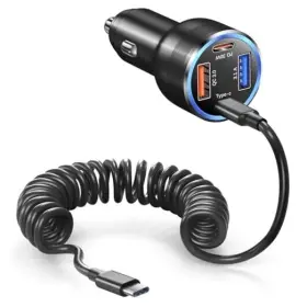 Shenzhen Wu Tian Bang Electronic Technology Co. Ltd Bhcc04 Usb C Car Charger 65w 4-port Dual 12v Power Pd&qc3.0 1 Pack