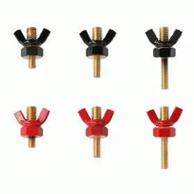 Sk-bt20 Shuriken Sk-wn20 Three Pair Of Wing Nuts And Posts For Pos/neg