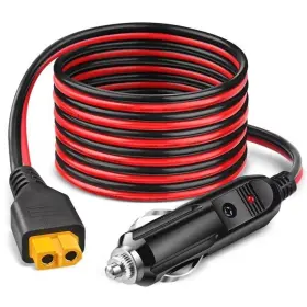 Xt90 Solarplay Cigarette Lighter To Adapter Extension Cable 14awg 16.4 Ft For Solar Panel