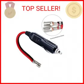 Sp-26 Sparking 12v 12volt Fused Replacement Cigarette Lighter Male Plug With Leads - 15amp #2