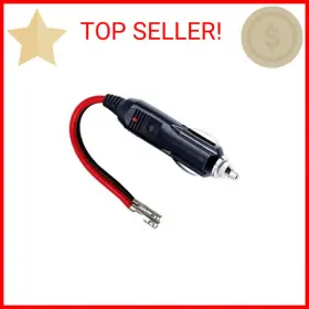 Sp-26 Sparking 12v 12volt Fused Replacement Cigarette Lighter Male Plug With Leads - 15amp