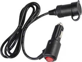 Sp-cas-0617 Sparking Cigarette Lighter Extension Cord With On Off Switch Male Plug To Female Socket