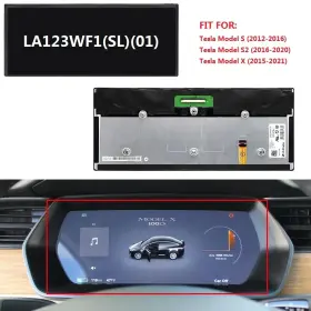 La123wf1 Srjtek Sl 01 Lcd Display Replacement For Tesla Model S/s2/x Gen 2 Digital Instrument Cluster