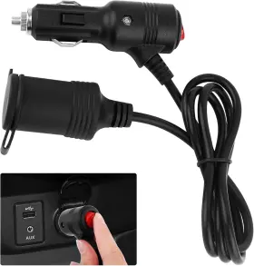 Ssnnuu 445004228266 3ft Car Cigarette Lighter Extension Cord With On Off Switch And Dust Cap 12v Ssnnuu 445004228266 3ft Car Cigarette Lighter Extension Cord With On Off Switch And Dust Cap 12v
