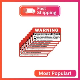 Stkr-033 Sticky Expressions Gps Tracking Sticker For Car 8 Pcs Size 3 Inch By 1.5 - Stron
