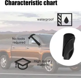 Sty-863920c030 Stymart Antenna Ornament Rubber Adapter Base Compatible With Toyota Tundra Black #3