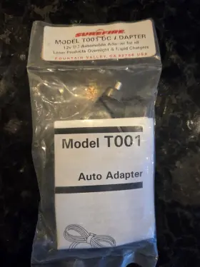 T001 Surefire Dc Auto Adapter Cigarette Lighter 12v