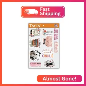 Tayta Tayta-231122 10pcs Funny Bookish Sticker For Kindle Book Lover Multiple Different Design W