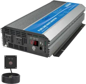 Tebrol 3500w-p 3500w Pure Sine Wave Inverter 12v Dc To 120v Ac Converter For Home