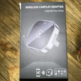 12222 Teeran Wireless Carplay Adapter - For Iphone Open Box Never Used