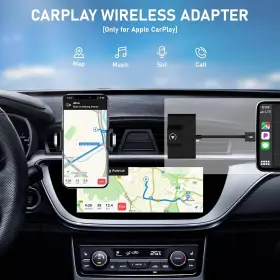 Tht-020-1 Teeran Carplay Wireless Adapter Factory Wired 2024 Upgrade Plug And Play Black #2