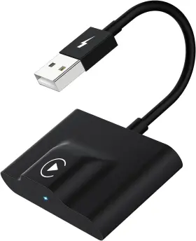 Tht-020-1 Teeran Carplay Wireless Adapter Factory Wired 2024 Upgrade Plug And Play Black