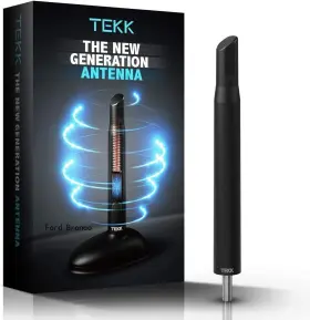Ek330kk Tekk Short Antenna Compatible With Ford Bronco 2021-2024 Designed For Black