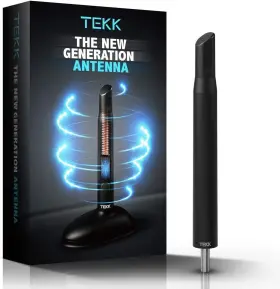 Ek410kk Tekk Short Antenna Compatible With 2007-2024 Gmc Sierra 1500 Designed Black
