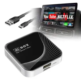 Terunsoul 850063757416 3-in-1 Wireless Carplay Adapter And Android Auto Plug Play