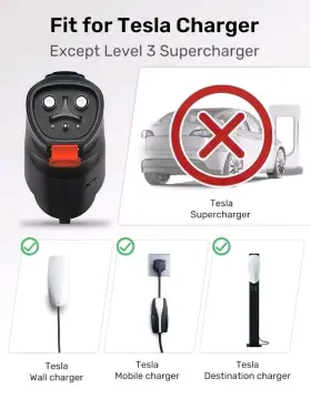 J1772 Tesla To Charging Adapter Max 60a/250v For Sae Evs 1503 #2