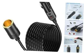 Am-ca6 Tianjin Amacam 12v/24v Car Charger Extension-heavy Duty Ca6 Heavy Extension 19.68ft