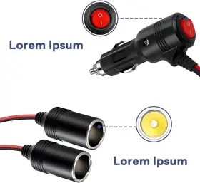 Mmb16 Tigerily Car Cigarette Lighter Splitter 12v Adapter For 1 To 2 Cigaret #2 Mmb16 Tigerily Car Cigarette Lighter Splitter 12v Adapter For 1 To 2 Cigaret #2
