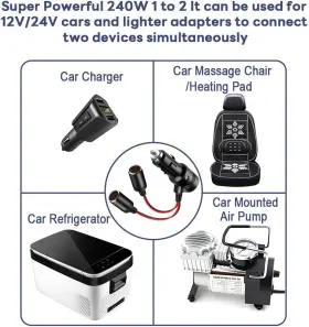 Mmb16 Tigerily Car Cigarette Lighter Splitter 12v Adapter For 1 To 2 Cigaret #3 Mmb16 Tigerily Car Cigarette Lighter Splitter 12v Adapter For 1 To 2 Cigaret #3