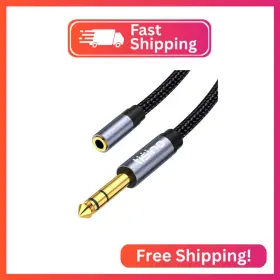 Ts9566 Tisino 1/4 To 3.5mm Headphone Adapter Inch Male 1/8 Female Extension Audio