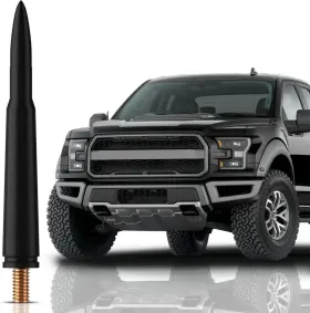 F-150 Tn Trunknets Inc 50ant F150 09-21 Bullet Antenna For Ford Xl Xlt 2009-2024 - Highly Durable Premium Black