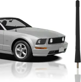Tn Trunknets Inc 840182301362 7 Black External Antenna Mast For Ford Mustang 1979-2009 - Automotive