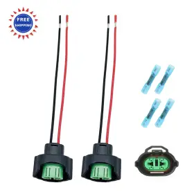 Trepb H8/h11 H8 H9 H11 880 881 Female Adapter Wiring Harness Led Bulb Retrofit Kit Universal