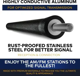 Fof97-04 Trunknets Inc Ant 6 3/4 Inch Antenna Mast - Fits 1997 1998 1999 2000 2001 2002 2003 2004 Black #2