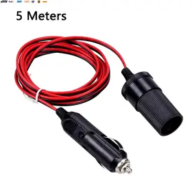 Usa-viralfinds 445010293258 12v 10a Car Cigarette Lighter Socket Extension Cord Cable 2m/5m Male Plug To Fem Usa-viralfinds 445010293258 12v 10a Car Cigarette Lighter Socket Extension Cord Cable 2m/5m Male Plug To Fem