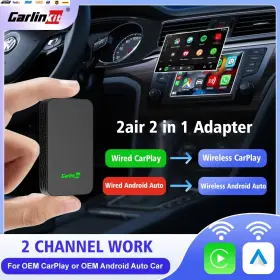 2air Usa-viralfinds 445050555576 5 Wireless Carplay Android Auto Box 2in 1 Adapter 2-channel Work W #2