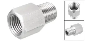 Uxcell 680520161537 Pipe To Fitting Adapter 1/4 Npt Male X G Female #2