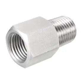 Uxcell 714998809360 Pipe Fitting Reducer Adapter 1/4 Npt Male To G Female Stainless Steel Uxcell 714998809360 Pipe Fitting Reducer Adapter 1/4 Npt Male To G Female Stainless Steel