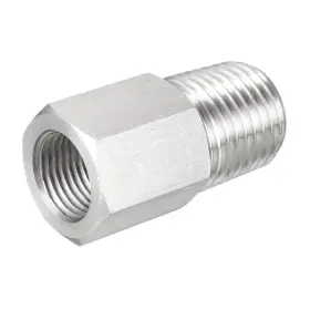 Uxcell 714998809452 Pipe To Fitting Adapter Gauge 1/4 Npt Male X 1/8 Inch G Female