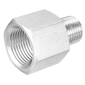 Uxcell 714998809476 Pipe To Fitting Adapter Gauge 1/4 Npt Male X 3/8 Inch G Female