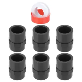 Sch80 Uxcell 781954294638 6pcs 1/2 Inch Female Adapter Pipe Fitting Fit For Slip Coupling Dark Grey