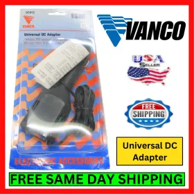 Dc812 Vanco Dc Adapter For Car/truck/suv 800ma Out/3 To 12v 4-way Plug Black Kit