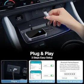 Veqotya 721545614513 Android Auto Wireless Adapter For Oem Factory Wired 11 And Up #3