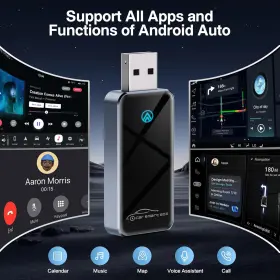 Veqotya 744759940353 Android Auto Wireless Adapter For Car Dongle - 2024 Slim Edition P #2