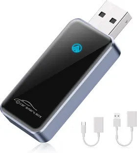 Veqotya 744759940353 Android Auto Wireless Adapter For Car Dongle - 2024 Slim Edition P