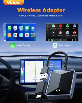 Vloam 313050285274 Volam 2024 New 2 In-1 Wireless Adapter For Oem Carplay Android Auto Ada #2