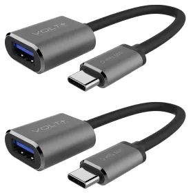 Volt Plus Tech Vpt-4002 Pro Otg Usb-c 3.0 Compatible With Mercedes Gunmetal Gray